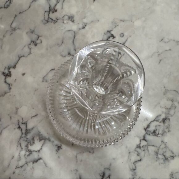 Elegant Clear Glass Vase "baccarat style" - Picture 4 of 11